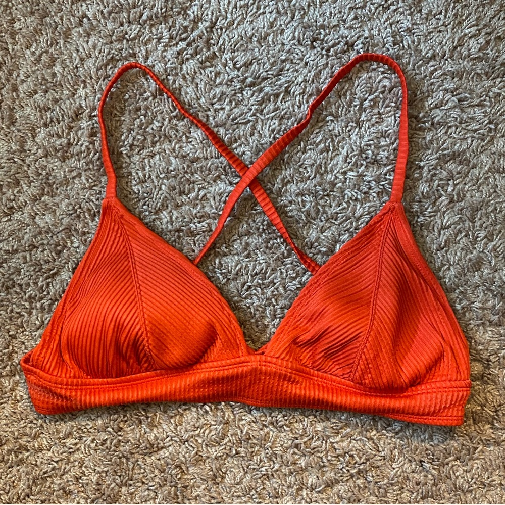 red bikini top